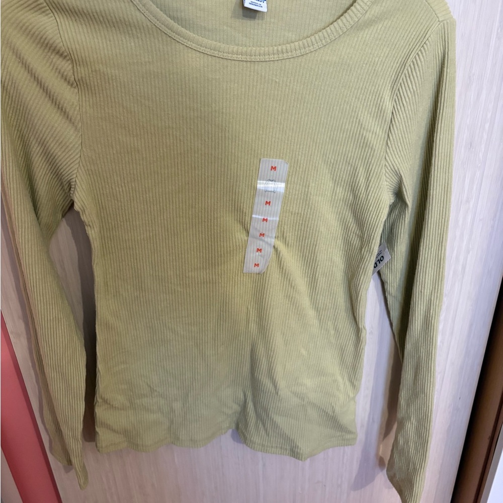 Old Navy Ribbed Plush Tee in Tan